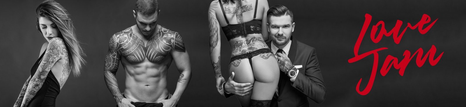 Love Jam USA monochrome editorial campaign