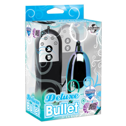 Pipedream Remote-Controlled Deluxe Bullet Vibrator Turquoise-Black