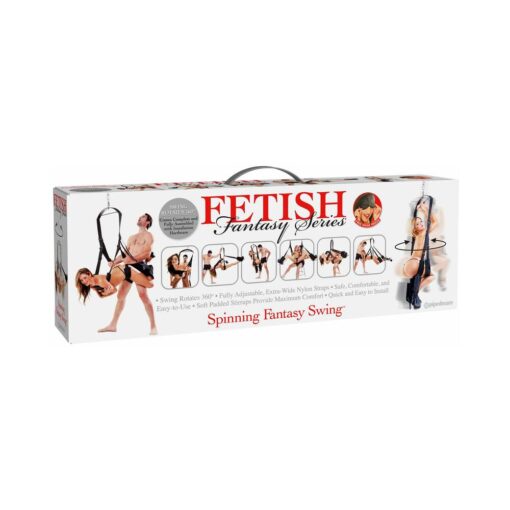 Fetish Fantasy Series Spinning Fantasy Swing Black