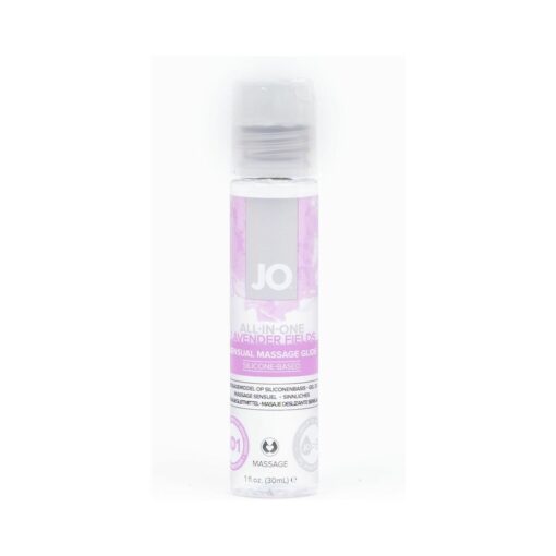 JO All-In-One Sensual Massage Glide Lavender 1 oz.