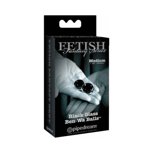 Pipedream Fetish Fantasy Series Limited Edition Black Glass Ben-Wa Balls Medium