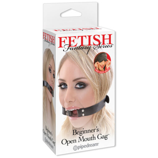 Fetish Fantasy Series Adjustable Beginner's Open Mouth Gag Black