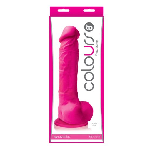 Colours Pleasures 8 in. Dildo Pink