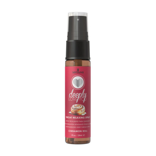 Sensuva Deeply Love You Throat Relaxing Spray Cinnamon Roll 1 oz. Bottle