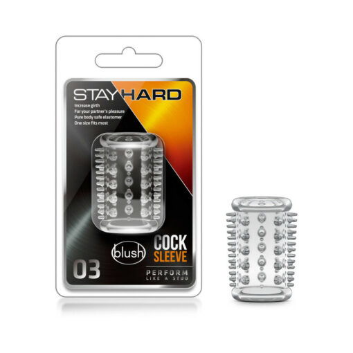 Stay Hard Cock Sleeve 03 Penis Enhancer Clear