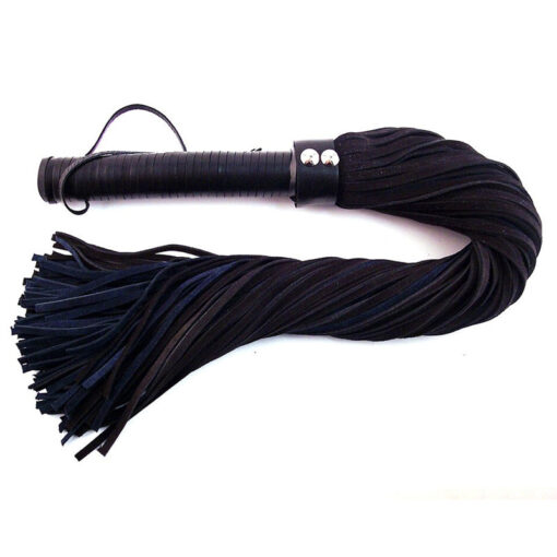 Rouge Flogger Suede w-Leather Handle Black w-Blue