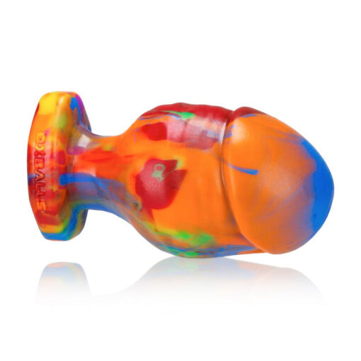 OxBalls Honcho-3, Buttplug, Large, Rainbow