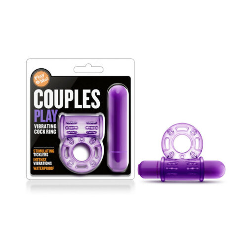 Play with Me Couples Play Vibrating Cockring Purple