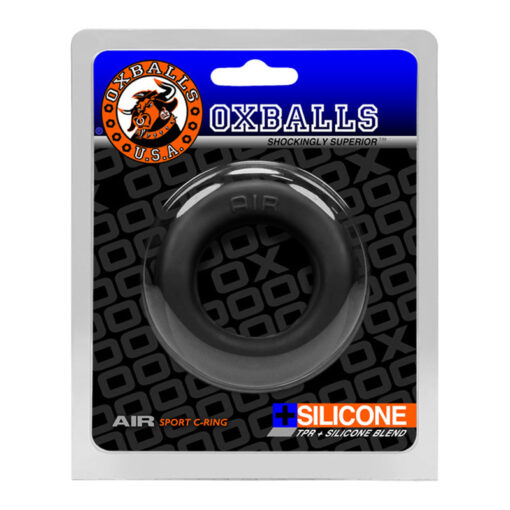 OxBalls AIR airflow cockring, BLACK ICE