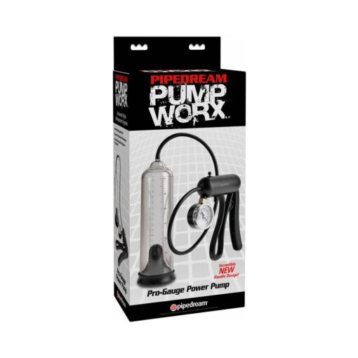 Pipedream Pump Worx Pro-Gauge Power Pump Clear-Black