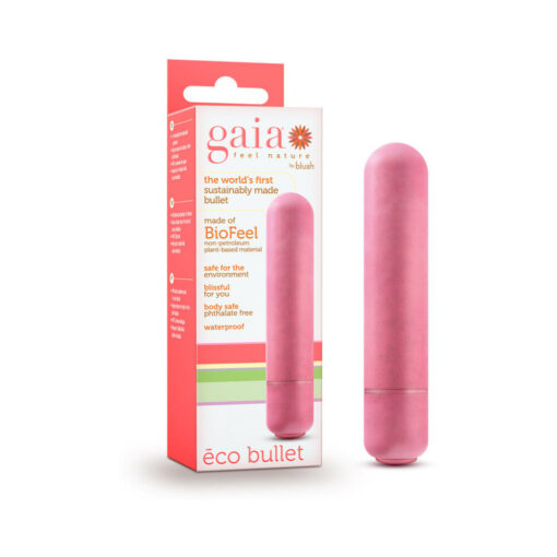 Gaia Eco Bullet Single-Speed Vibrator Coral