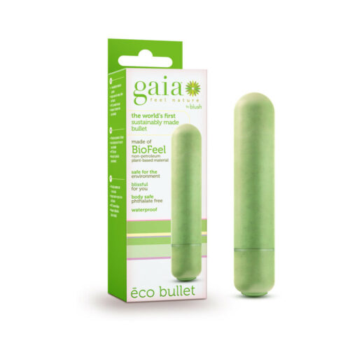 Gaia Eco Bullet Single-Speed Vibrator Green