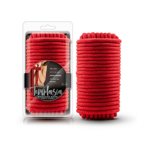 Temptasia Bondage Rope 32 ft. - 10 m Red