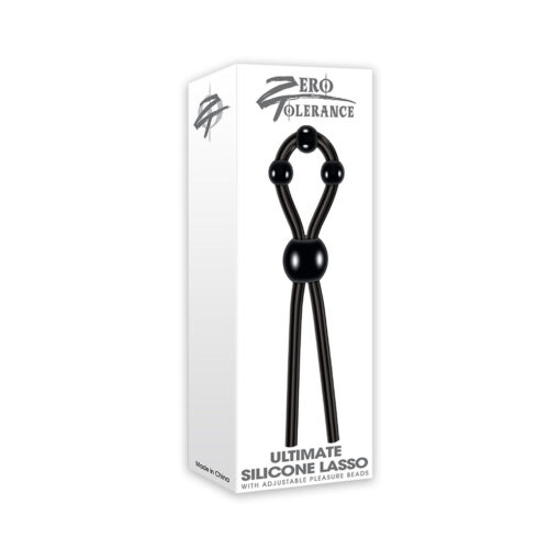 Zero Tolerance Ultimate Silicone Lasso Adjustable Cockring Black