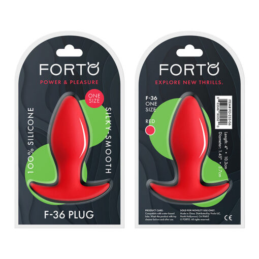 Forto F-36 Silicone T-Plug Red