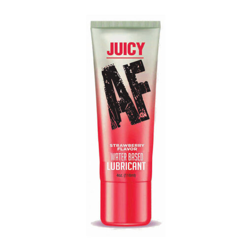 Juicy AF Water Based Lubricant Strawberry 4 oz.