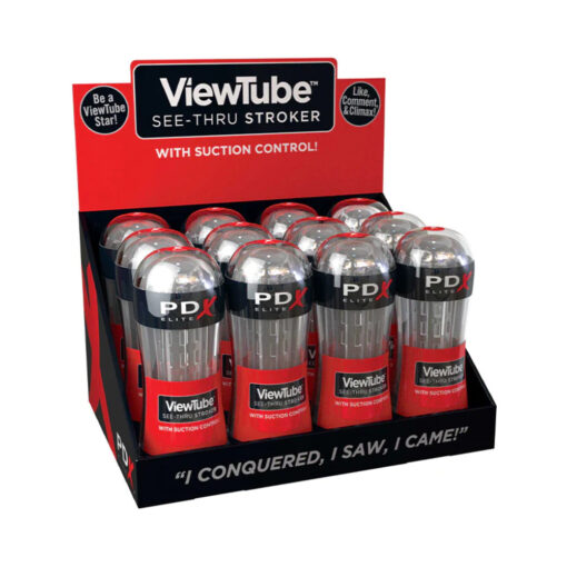 PDX Elite ViewTube See-Thru Stroker 12-Piece Display