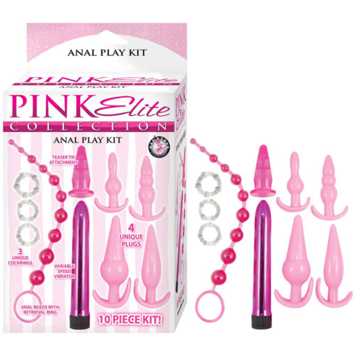 Pink Elite Collection Anal Play Kit Pink