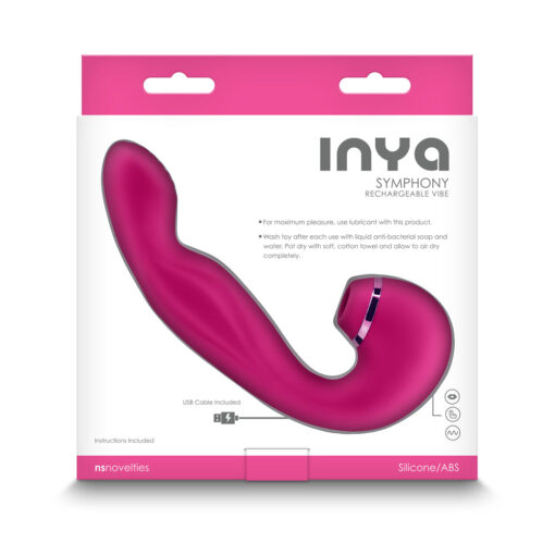 INYA Symphony Rechargeable Vibe with Suction Pink