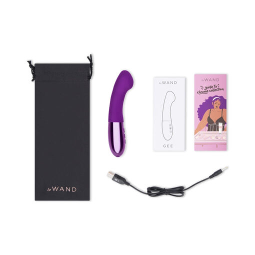 Le Wand Gee Rechargeable Silicone G-Spot Targeting Vibrator Dark Cherry