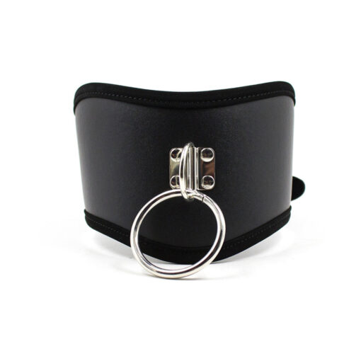 Ple'sur PVC Adjustable Posture Collar With O-Ring Black Bag Packaging