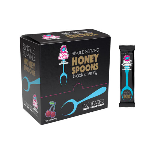 Rock Candy Honey Spoon Supplement Black Cherry 24-Piece Display