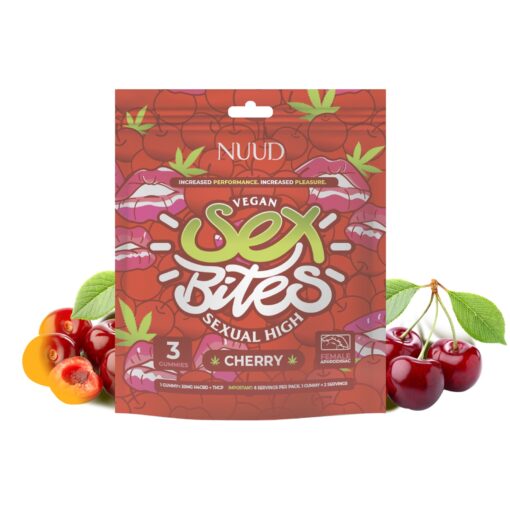 NUUD Sex Bites Female Aphrodisiac Gummies Cherry