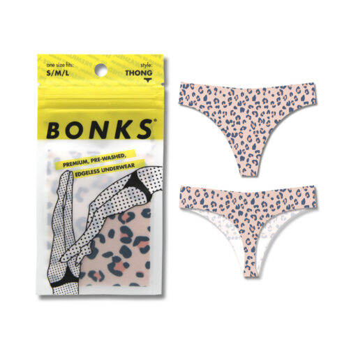 Bonks Cat's Out Of The Bag Seamless Thong O-S