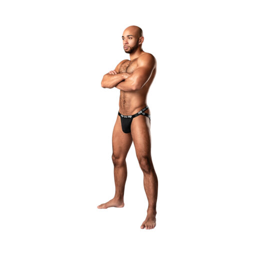 Male Power Infinite Comfort Amplifying Strappy Jock Black L-XL