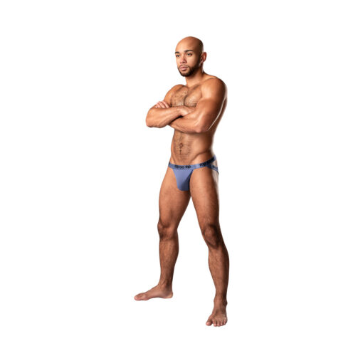 Male Power Infinite Comfort Amplifying Strappy Jock Periwinkle L-XL