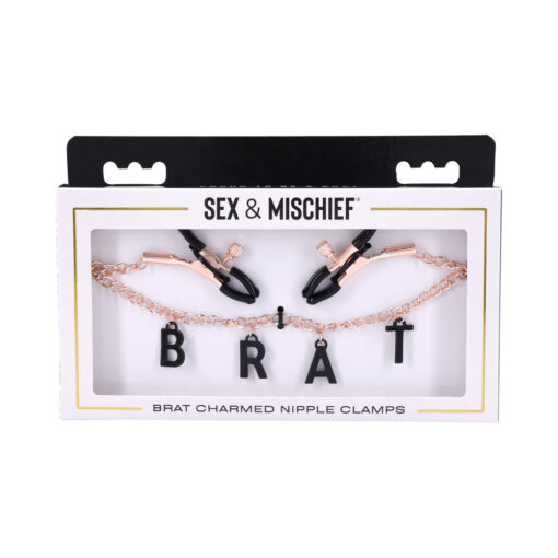 Sportsheets Sex & Mischief Brat Charmed Nipple Clamps