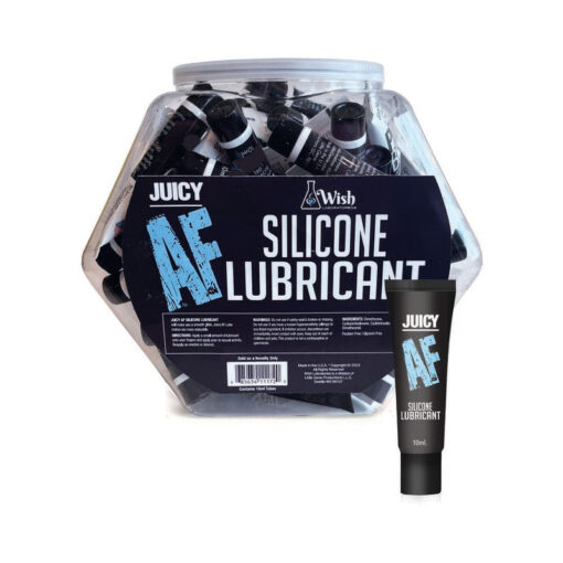 Juicy AF Silicone Lubricant 10ml 65-Piece Fishbowl