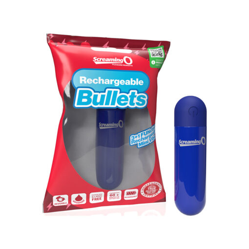 Screaming O Rechargeable Bullets Blue