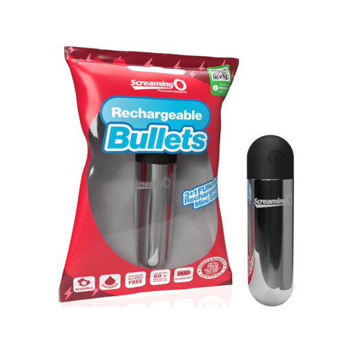 Screaming O Rechargeable Bullets Silver