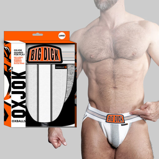 Oxballs Oxjok Bulger Pumper-Sack Slider Jock White Snow S