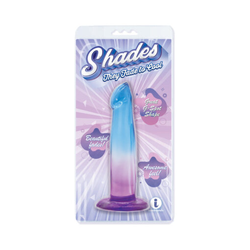 Shades G-Spot 6.25 in. Dildo Blue-Purple