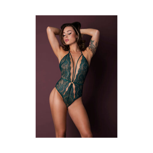 Magic Silk Evermore Plunge Teddy Emerald S-M