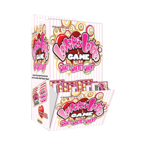 Lovers Lotto Game Scratch & Play Sex Game 144pcs-Display