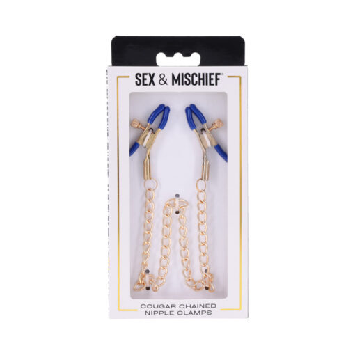 Sportsheets Sex & Mischief Cougar Chained Nipple Clamps