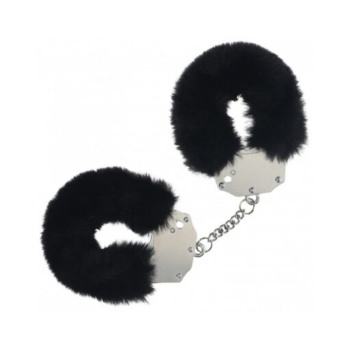 Ouch! Heavy-Duty Fluffy Handcuffs Black