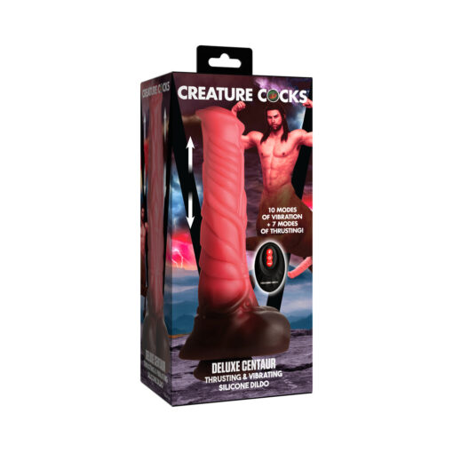 Creature Cocks Centaur Thrusting & Vibrating Silicone Dildo with Remote Control