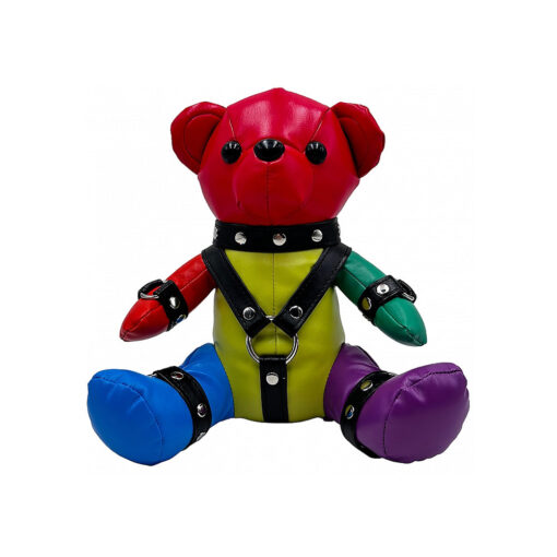 Shots Rainbow Bear Black Harness