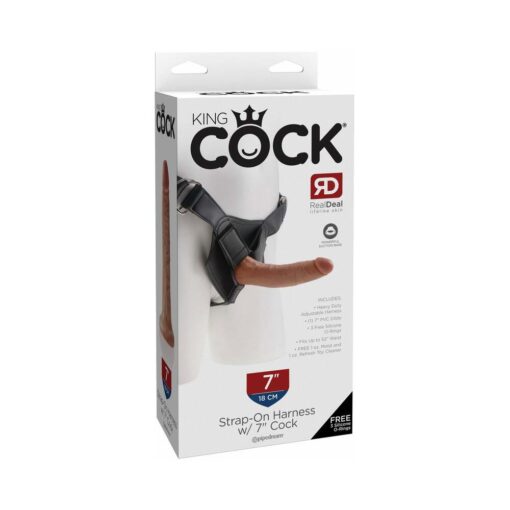 Pipedream King Cock Strap-on Harness With 7 in. Cock Tan