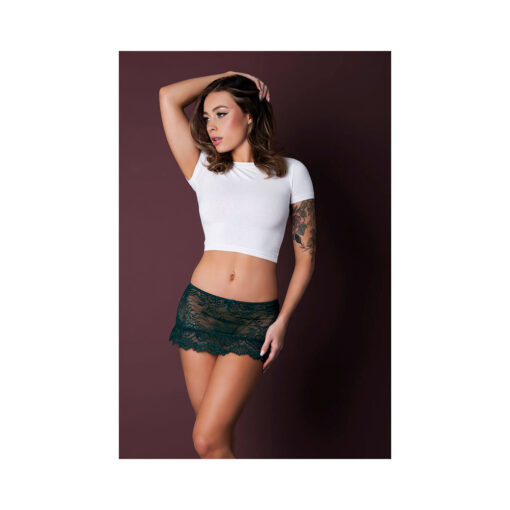 Magic Silk Evermore Flounce Skirt Emerald L-XL