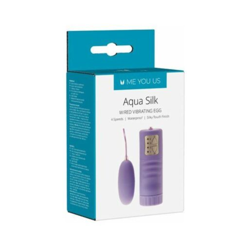 Me You Us Aqua Silk Wired Vibrating Bullet Violet