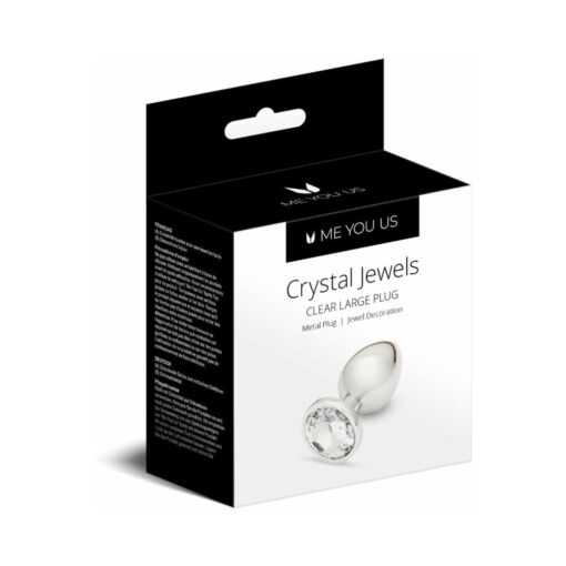 Me You Us Crystal Jewels Metal Plug Clear L