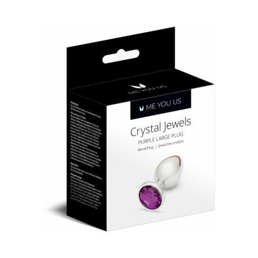 Me You Us Crystal Jewels Metal Plug Purple L