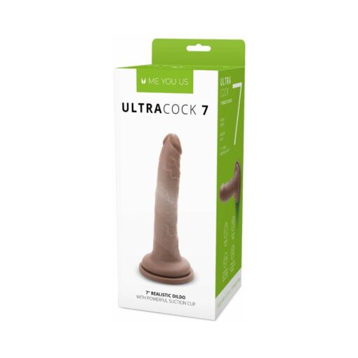 Me You Us Ultra Cock 7 in. Realistic Dildo Caramel