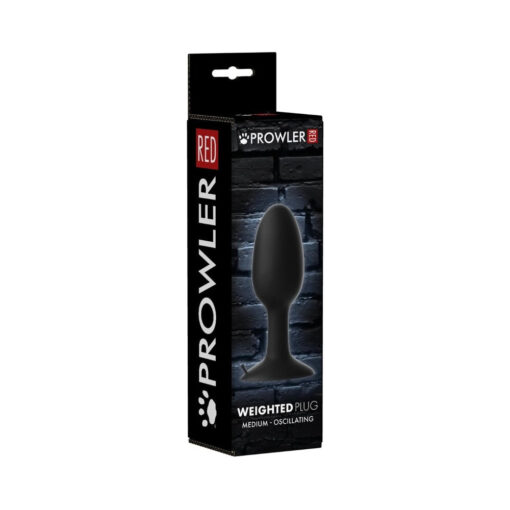 Prowler RED Weighted Butt Plug Black M