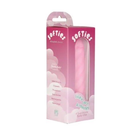 Softies Dual Layer Bullet 4 in. Pink
